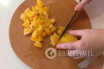 Салат с апельсином и курицей - Шаг 4 Салат с апельсином и курицей - Шаг 4