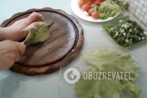Салат с манго и куриной грудкой - Крок 6 Салат с манго и куриной грудкой - Крок 6