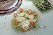 Салат с манго и куриной грудкой - Крок 7 Салат с манго и куриной грудкой - Крок 7
