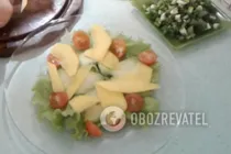 Салат с манго и куриной грудкой - Крок 8 Салат с манго и куриной грудкой - Крок 8