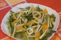Салат с апельсином и креветками - Шаг 7 Салат с апельсином и креветками - Шаг 7