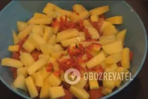 Салат с манго и сыром - Шаг 7 Салат с манго и сыром - Шаг 7