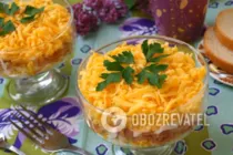 Салат з яблуком і сиром - Крок 7 Салат з яблуком і сиром - Крок 7