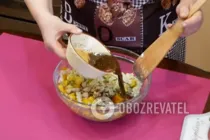 Салат с манго - Шаг 8 Салат с манго - Шаг 8