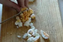 Салат з апельсинами і крабовими паличками - Крок 2 Салат з апельсинами і крабовими паличками - Крок 2