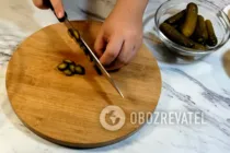 Салат з солоними огірками - Крок 1 Салат з солоними огірками - Крок 1