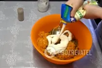 Салат с солеными огурцами и говяжьим сердцем - Шаг 7 Салат с солеными огурцами и говяжьим сердцем - Шаг 7