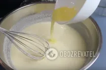 Яблочный пирог на кефире с манкой - Шаг 5 Яблочный пирог на кефире с манкой - Шаг 5