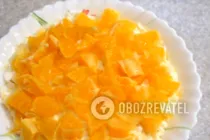 Салат с апельсинами и сыром - Шаг 7 Салат с апельсинами и сыром - Шаг 7