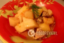 Тушкована картопля з м'ясом - Крок 9 Тушкована картопля з м'ясом - Крок 9