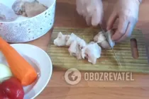 Тушкована картопля з куркою - Крок 1 Тушкована картопля з куркою - Крок 1