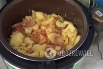 Тушкована картопля в мультиварці з м'ясом - Крок 6 Тушкована картопля в мультиварці з м'ясом - Крок 6