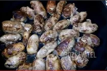 Гречаники в свиной сетке - Шаг 6 Гречаники в свиной сетке - Шаг 6