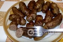 Гречаники в свиной сетке - Шаг 7 Гречаники в свиной сетке - Шаг 7
