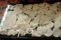 Картошка с грибами в духовке - Шаг 7 Картошка с грибами в духовке - Шаг 7