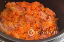 Тушеная капуста с мясом в мультиварке - Шаг 6 Тушеная капуста с мясом в мультиварке - Шаг 6