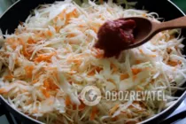 Тушкована капуста з картоплею - Крок 7 Тушкована капуста з картоплею - Крок 7