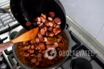 Тушеная капуста с сосисками - Шаг 8 Тушеная капуста с сосисками - Шаг 8