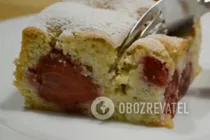 Пирог с клубникой - Шаг 10 Пирог с клубникой - Шаг 10