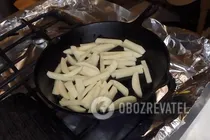 Картошка с грибами на сковороде - Шаг 3 Картошка с грибами на сковороде - Шаг 3