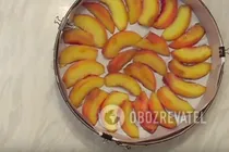 Пирог с персиками на йогурте - Шаг 8 Пирог с персиками на йогурте - Шаг 8