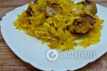 Тушкована квашена капуста з м'ясом - Крок 10 Тушкована квашена капуста з м'ясом - Крок 10