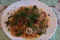 Тушеная капуста с колбасками - Шаг 10 Тушеная капуста с колбасками - Шаг 10