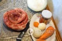 Тушеная капуста с ребрышками - Шаг 1 Тушеная капуста с ребрышками - Шаг 1