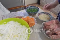 Тушеная капуста с фаршем - Шаг 1 Тушеная капуста с фаршем - Шаг 1