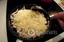 Тушеная капуста с мясом и грибами - Шаг 3 Тушеная капуста с мясом и грибами - Шаг 3