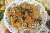 Тушеная капуста с грибами в мультиварке - Шаг 7 Тушеная капуста с грибами в мультиварке - Шаг 7