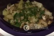 Тушеная картошка с грибами в мультиварке - Шаг 6 Тушеная картошка с грибами в мультиварке - Шаг 6