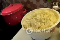 Тушеная капуста с мясом и грибами - Шаг 1 Тушеная капуста с мясом и грибами - Шаг 1