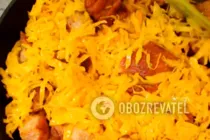 Тушкована квашена капуста з м'ясом - Крок 9 Тушкована квашена капуста з м'ясом - Крок 9
