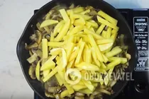 Картопля з грибами в сметані - Крок 5 Картопля з грибами в сметані - Крок 5