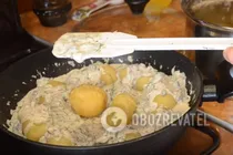 Молодая картошка с грибами - Шаг 7 Молодая картошка с грибами - Шаг 7