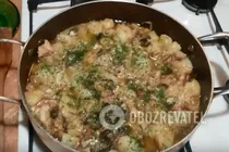 Картошка с сыром и грибами - Шаг 7 Картошка с сыром и грибами - Шаг 7