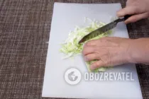 Салат из пекинской капусты и курицы - Шаг 2 Салат из пекинской капусты и курицы - Шаг 2