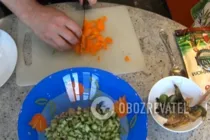 Салат со скумбрией - Шаг 4 Салат со скумбрией - Шаг 4