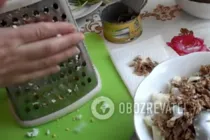 Салат с сайрой и рисом - Шаг 6 Салат с сайрой и рисом - Шаг 6