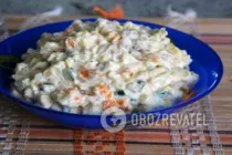 Салат со скумбрией - Шаг 8 Салат со скумбрией - Шаг 8