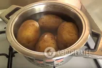 Картошка в духовке с сыром и чесноком - Шаг 1 Картошка в духовке с сыром и чесноком - Шаг 1