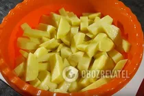 Картошка с сыром в мультиварке - Шаг 1 Картошка с сыром в мультиварке - Шаг 1