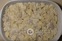 Картошка в духовке с сыром и куриным филе - Шаг 5 Картошка в духовке с сыром и куриным филе - Шаг 5