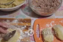 Картофельники с куриным мясом - Шаг 7 Картофельники с куриным мясом - Шаг 7