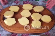 Картопля з салом в духовці - Крок 1 Картопля з салом в духовці - Крок 1