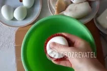 Салат з кальмарами і сиром - Крок 2 Салат з кальмарами і сиром - Крок 2