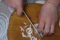Салат з кальмарами і пекінською капустою - Крок 4 Салат з кальмарами і пекінською капустою - Крок 4