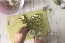 Салат з куркою, грибами і огірком - Крок 5 Салат з куркою, грибами і огірком - Крок 5