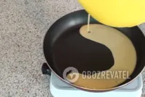 Салат с омлетом и курицей - Шаг 4 Салат с омлетом и курицей - Шаг 4